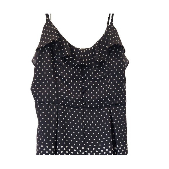 Blue‎ Rain Women's Dress Skort Blue White Polka Dot Size Large Adjustable Straps - Picture 3 of 10